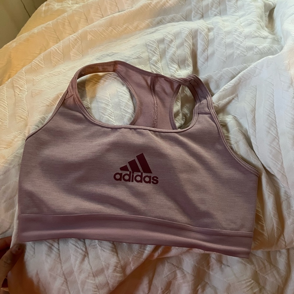 Pink adidas bra